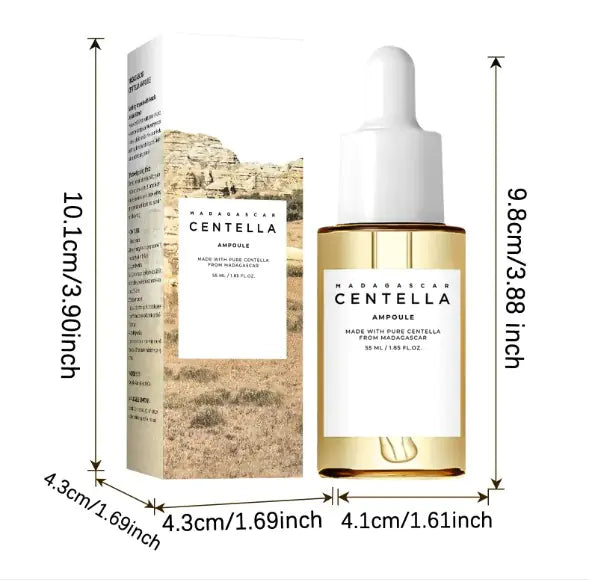Skin1004 Madagascar Centella Asiatica 100 Vials (55ml &100ml) Face Serum 100% Centella Asiatica Extract for Sensitive Skin Soothing and Acne Prone