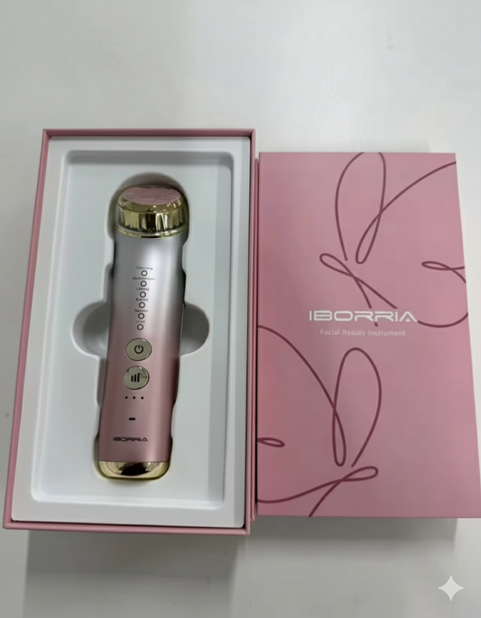 IBORRIA RF Facial Massager – 6-in-1 Anti-Aging Device