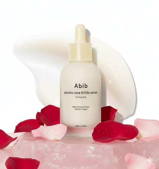 Abib Jericho Rose Bifida Serum Firming Drop, Visibly Smooths Textured Skin, Evens Skin Tone 50 ml
