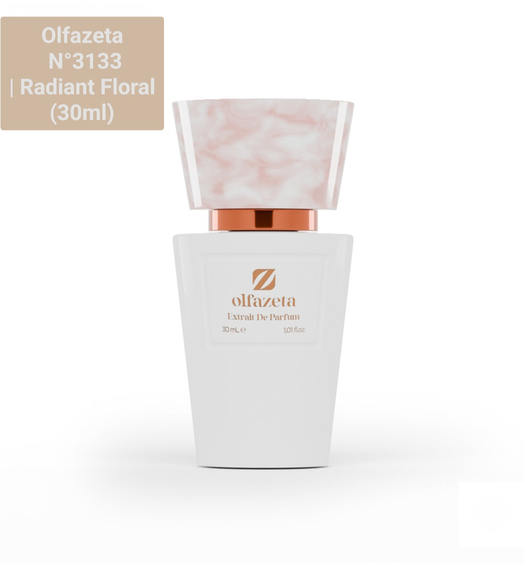 Olfazeta Luxury N°133 , N°132 Extrait de Parfum – Available in 30mL (Travel Size) & 70mL (Full Size) – Intense Long Lasting Amber Floral – 30% Essence – Premium Italian Fragrance for Women